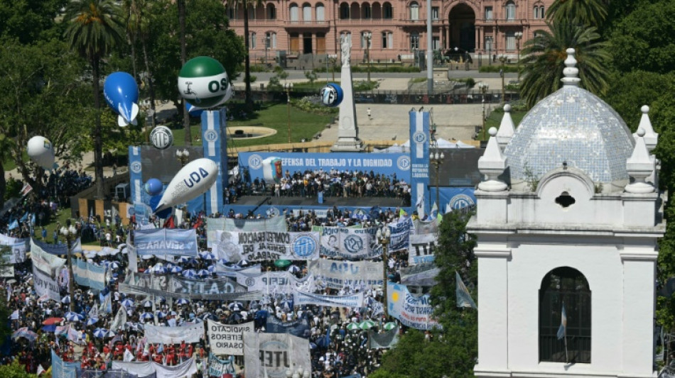 Argentine unions in the street over Milei labor reforms