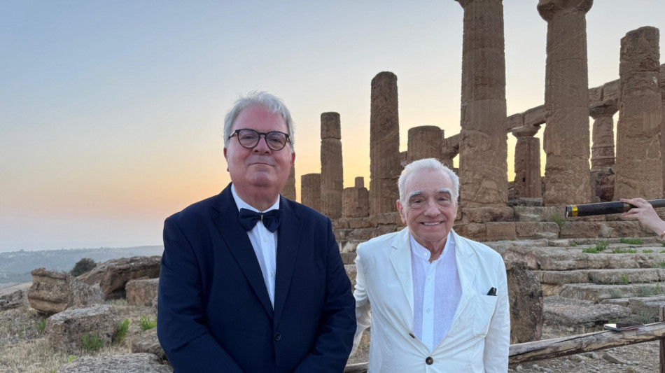 Scorsese visita Valle dei templi di Agrigento, '&egrave; un sogno'
