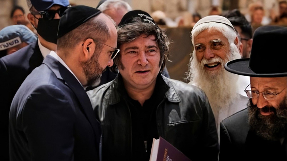 Milei giunto in Israele, prima tappa al Muro del Pianto