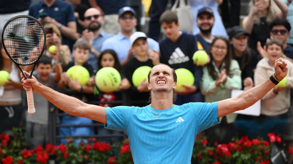 Internazionali: Zverev batte Blockx e va agli ottavi