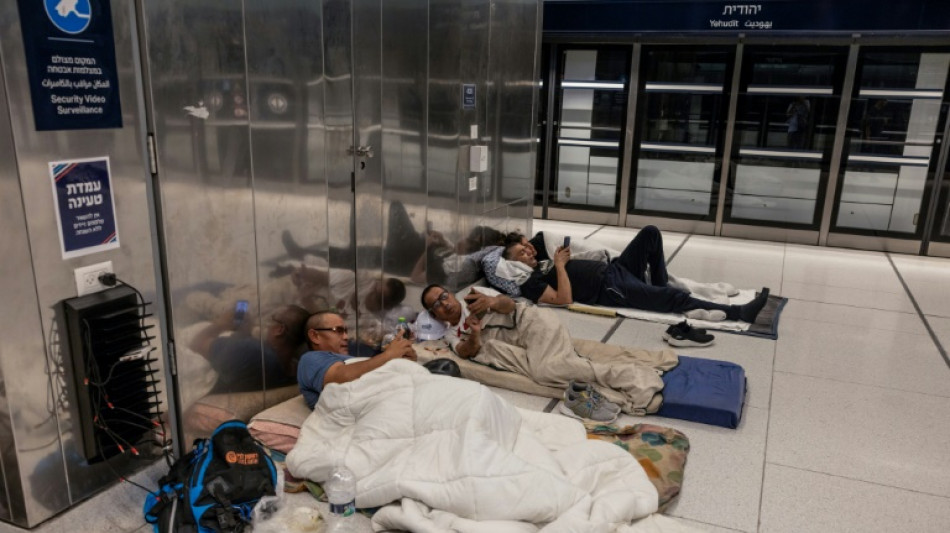 Le métro de Tel-Aviv, refuge ultime loin des "boums" des missiles iraniens