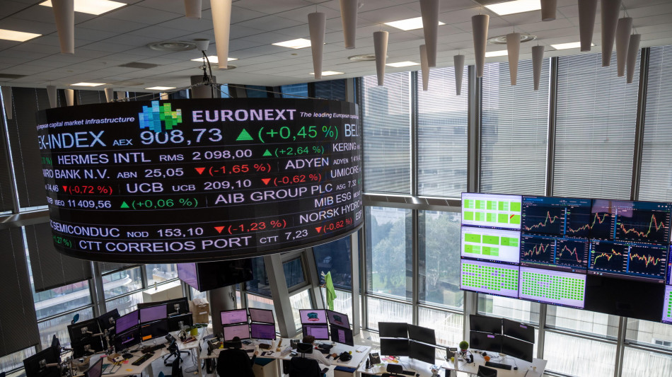 Borsa: l'Europa apre in rosso con la crisi in Medio Oriente