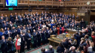 "Nous nous battrons jusqu'au bout", jure le pr&eacute;sident ukrainien devant les d&eacute;put&eacute;s britanniques
