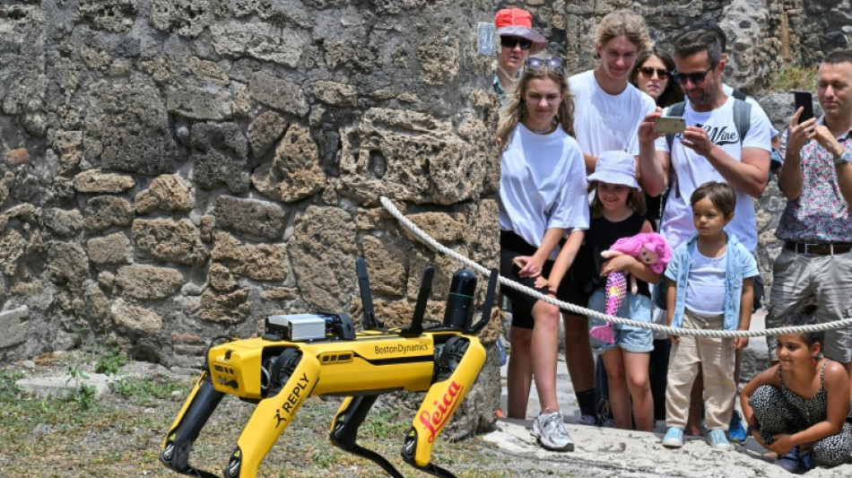 Spot, le dr&ocirc;le de chien-robot qui surveille les ruines de Pomp&eacute;i