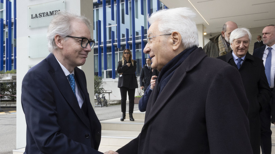 Mattarella a La Stampa a Torino per un breve saluto
