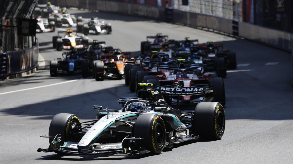 F1: Monaco; vince Antonelli, seconda la Ferrari di Hamilton