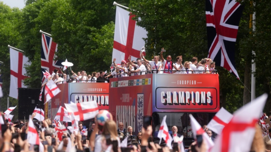 Les "Lionesses" acclamées à Londres après leur triomphe à l'Euro 2025